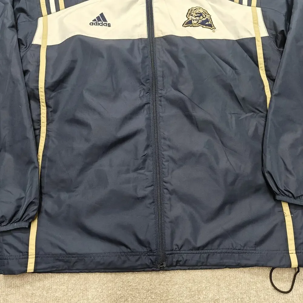 Vintage Men's Pittsburgh Panthers Track Blue Jacket Adidas Size S